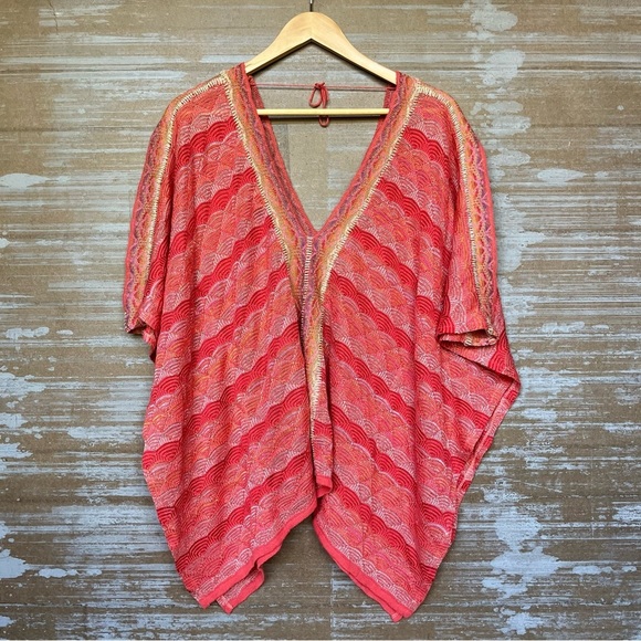 Cecilia Prado Anthropologie Knit Poncho Sweater Resort Summer Boho Womens OS - Picture 1 of 5